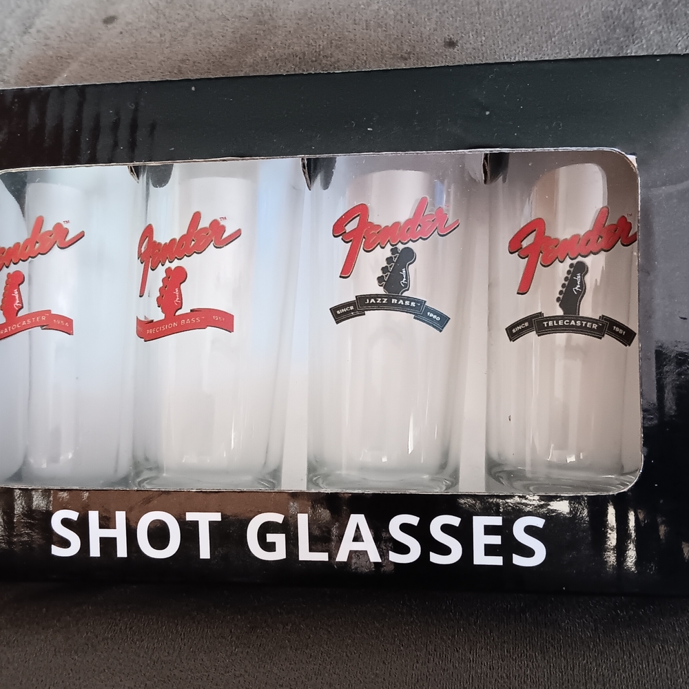 Fender Black Shot Glasses